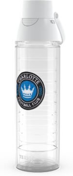 Tervis Venture® Lite Tritan 24oz Water Bottle with 2-in-1 VersaLid® | MLS Charlotte FC - Primary Logo | Made in America, Leakproof, Double-Wall Vacuum Insulated, Keeps Drinks Cold - Image 2