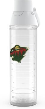 Tervis Venture® Lite Tritan 24oz Water Bottle with 2-in-1 VersaLid® | NHL® Minnesota Wild® - Embroidered Emblem | Made in America, Leakproof, Double-Wall Vacuum Insulated, Keeps Drinks Cold - Image 2