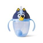 The First Years Bluey Trainer Weighted Straw Cup - Toddler Cups with Weighted Straw - Baby and Toddler Straw Cup Spill Proof - Bluey Toddler Feeding Supplies - Ages 6 Months and Up - 7 Ounce - Image 2