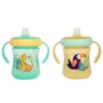 The First Years Soft Spout Trainer Toddler Cups - Leopard and Toucan -Jungle Themed Trainer Sippy Cups for Toddlers - 2 Count - Image 2
