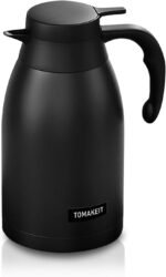 Thermal Coffee Carafe 2L/68 Oz Double-Wall Vacuum 304 Stainless Steel Insulated Thermoses Flask, 24-Hour Keeps Hot/Cold, Leak-Proof, for Travel, Work, Outdoor, BPA-Free, Easy to Clean - Image 2
