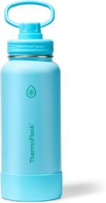 ThermoFlask 32 oz Double Wall Vacuum Insulated Stainless Steel Water Bottle with Spout Lid, Vivid Blue - Image 2