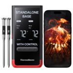 ThermoMaven Smart Bluetooth Wireless Meat Thermometer: Standalone Base, WiFi Unlimited Range, 6 Sensors with NIST Certified Accuracy, 2 Probes for Kitchen, BBQ, Grill, Oven, Smoker, Rotisserie - Image 2