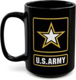 U.S. Army Coffee Mug (Black, 15oz) - Image 2