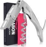 VINABON Wine Corkscrew Opener - Upgraded 2026 Multifunctional 3-in-1 Stainless Steel Wine Key Wine Bottle Opener with Beer Opener for Servers and Bartenders. Includes WineGuide Ebook - Image 2