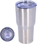 Vacuum Cup Insulation Mug Water Bottle Travel Mug Sports Supplies 2-Layer 30oz Vacuum Cup with Lid Reusable Stainless Steel Insulation Mug Bottle for Travel - Image 2