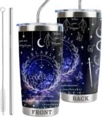 Velaris City of Starlight 20oz Stainless Steel Tumbler with Lid and Straw Bookish Gift Book Lover Tumbler Acotar Night Court Gift (Tum-Purple Velaris) - Image 2