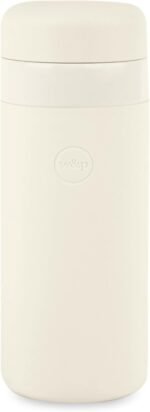 W&P Porter Insulated Bottle 16 oz | Clean Taste Ceramic Coating for Water, Coffee, & Tea | Wide Mouth Vacuum Insulated | Dishwasher Safe, Cream - Image 2
