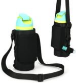 Water Bottle Carrier Bag Compatible with Owala FreeSip Water Bottle, Universal Bottle Holder Carrier Sling Sleeve with Adjustable Strap & Chapsticks Holder, Fit for A Variety of Owala Bottle, 24-40 oz - Image 2