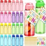 Water Bottles Bulk End of the Year Gifts for Students 18 oz Portable Sports Water Bottle Summer Graduation Student Gifts from Teacher for Kids School Classroom Prizes Goodie Bag (12) - Image 2