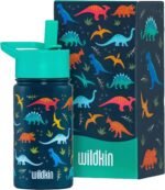 Wildkin Kids 14oz Stainless Steel Water Bottle – BPA-Free, Leakproof, Insulated, Easy-Clean - Jurassic Dinosaurs - Image 2