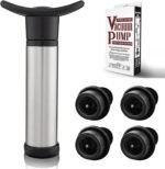 Wine Saver Vacuum Pump with 4 Wine Stoppers, Wine Bottle Stoppers with Food Grade Silicone Leak proof Keep Fresh Suitable for All Standard Wine Bottles - Image 2