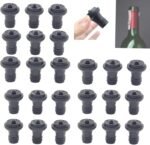 Wine Saver Vacuum Stoppers 24 Pack Rubber Wine Stoppers for Wine Saver Vacuum Pump Preserver, Bottle Rubber Corks to Preserve Wine Flavor Best Wine Air Vacuum Stoppers to Keep Wine Fresh - Image 2