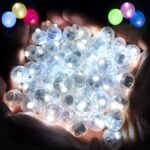 ZGWJ 100PCs Flash Balloon Lights Mini, Battery Powered, Long Standby Time Waterproof Led Round Light for Birthday Party Paper Lantern Balloon Easter Eggs Wedding Christmas Halloween Decorations - Image 2