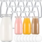 Zubebe 12 Pack 6 oz Glass Jars with 24 Lids - Versatile for Canning, Jams, Jellies, DIY Crafts, Single-serving Desserts & Christmas Gifts - Image 2