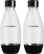 sodastream 0.5L Twin Pack Dishwasher Safe Slim Bottle (Black) - Image 2