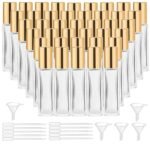 wifreo 40Pcs 10ml Glass Roll On Bottle for Essential Oils, Eco-friendly Refillable Clear Perfume Sample Bottles with Stainless Steel Roller Ball - Portable & Practical - Image 2